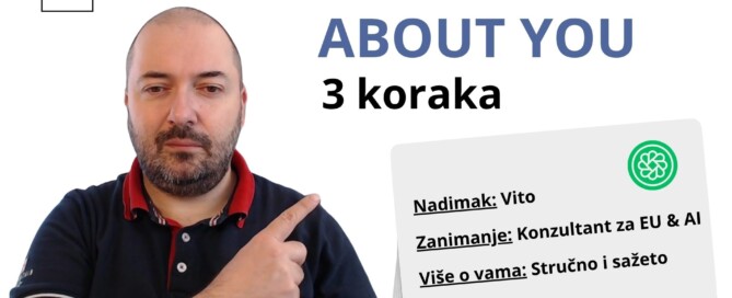 Kako postaviti sekciju O vama u ChatGPT-u