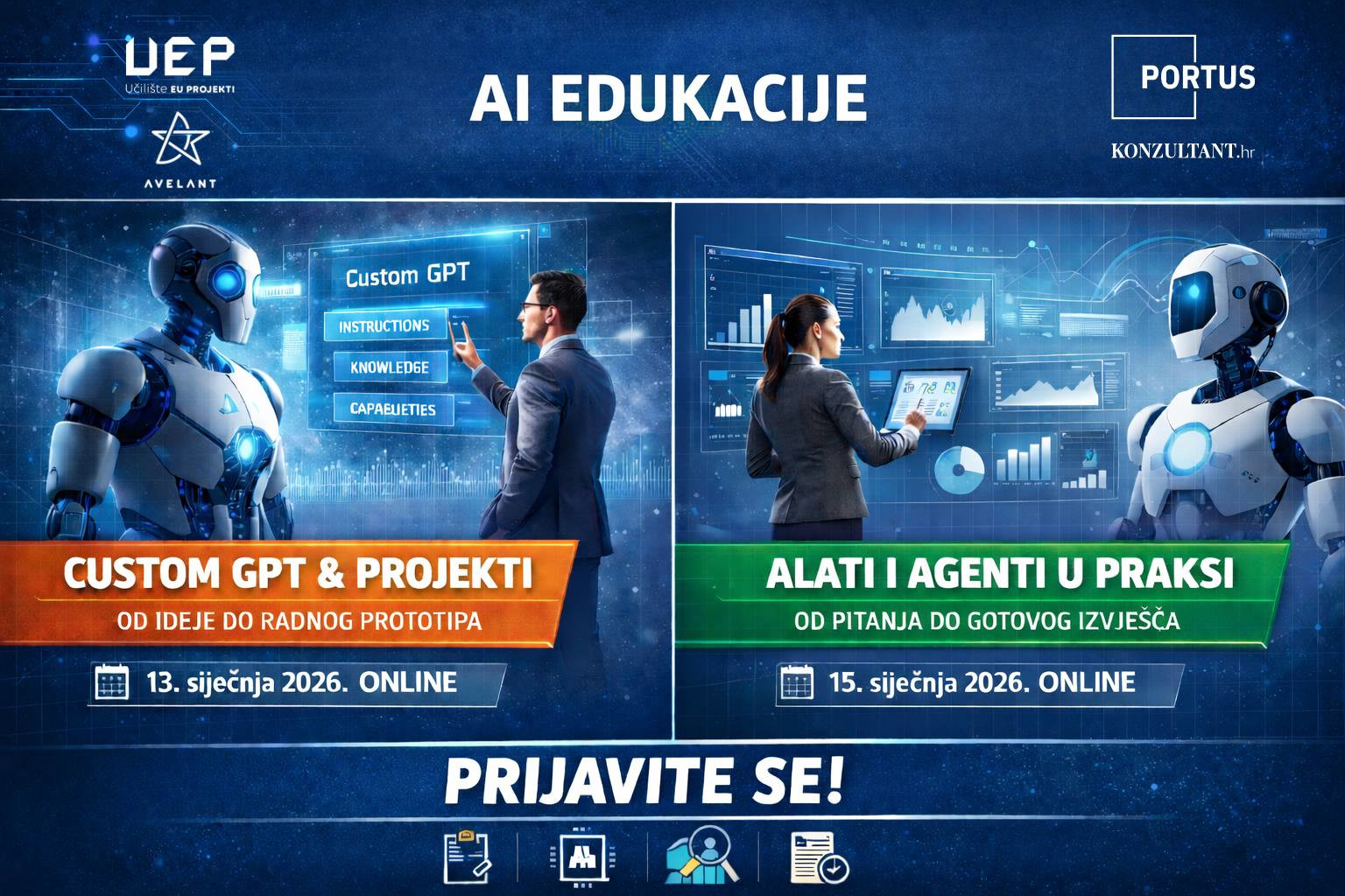 online ai edukacije portus uep